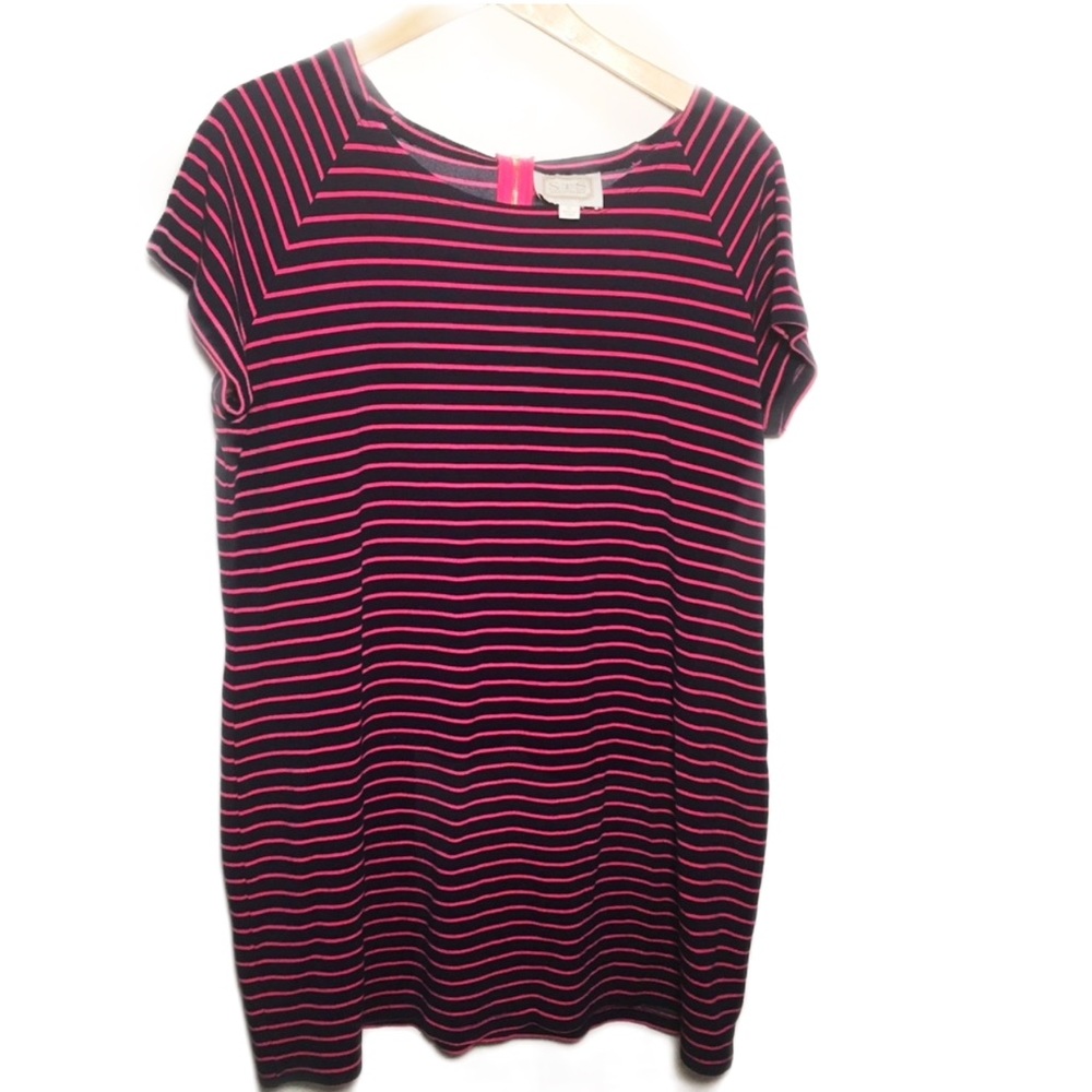 Sail to Sable Striped T-Shirt Dress Sz XL